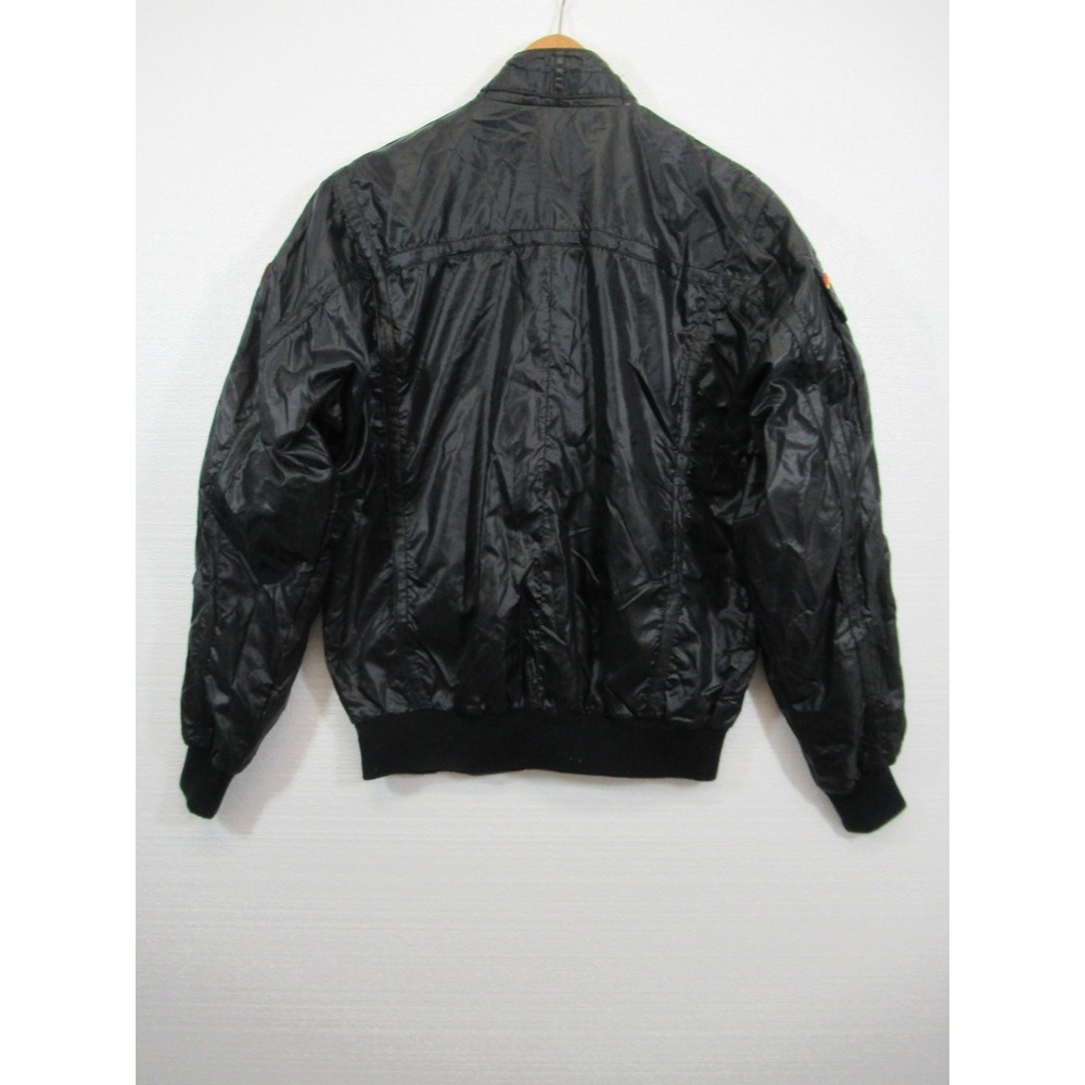 Vintage Simpson Racing Nylon Jacket Small Black Cafe Racer Embroidered Patch - Picture 8 of 8